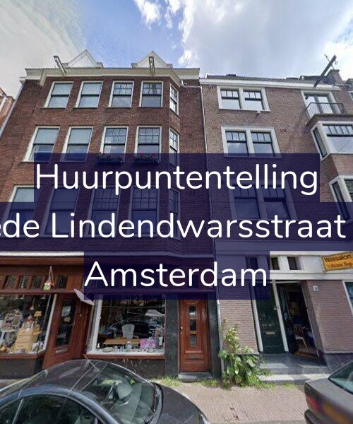 Foto gevel Huurpuntentelling voor Tweede Lindendwarsstraat 13-H, Amsterdam