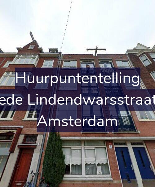 Foto gevel Huurpuntentelling voor Tweede Lindendwarsstraat 7-B, Amsterdam