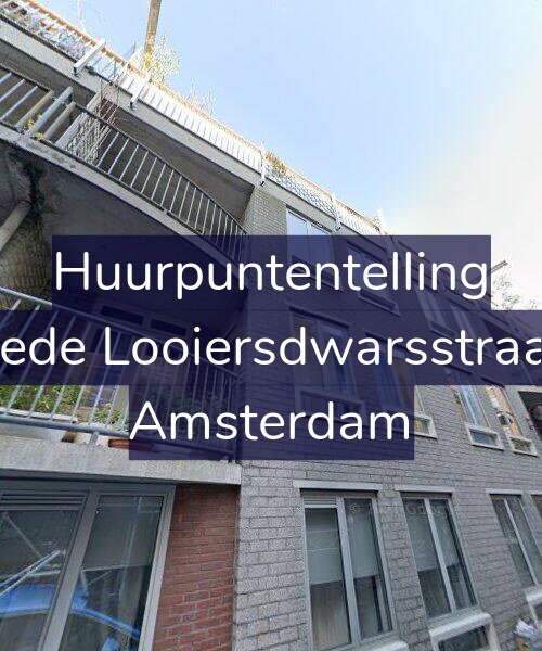 Foto gevel Huurpuntentelling voor Tweede Looiersdwarsstraat 55, Amsterdam