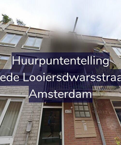 Foto gevel Huurpuntentelling voor Tweede Looiersdwarsstraat 69, Amsterdam