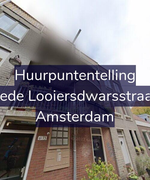 Foto gevel Huurpuntentelling voor Tweede Looiersdwarsstraat 65, Amsterdam