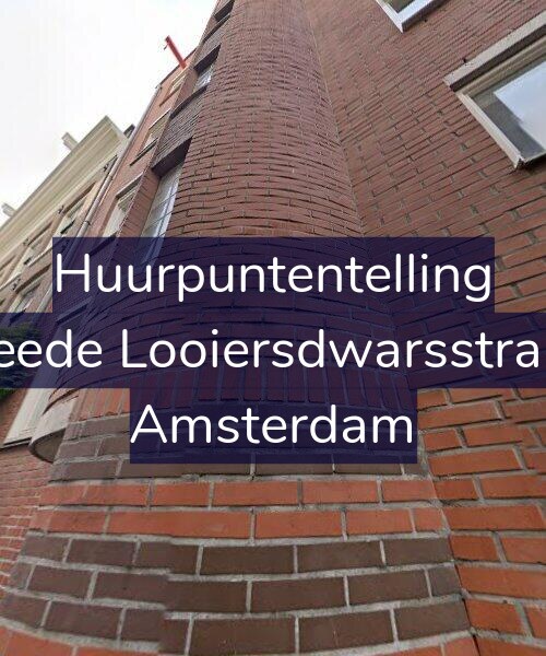 Foto gevel Huurpuntentelling voor Tweede Looiersdwarsstraat 4, Amsterdam