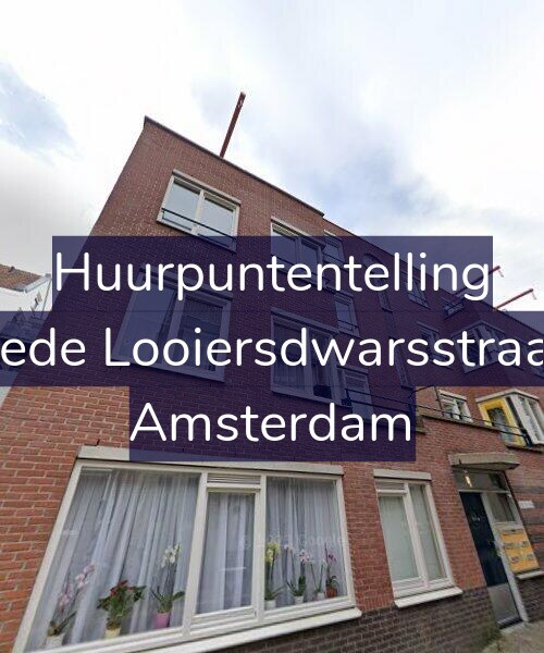 Foto gevel Huurpuntentelling voor Tweede Looiersdwarsstraat 42, Amsterdam