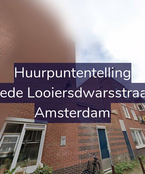 Foto gevel Huurpuntentelling voor Tweede Looiersdwarsstraat 56, Amsterdam