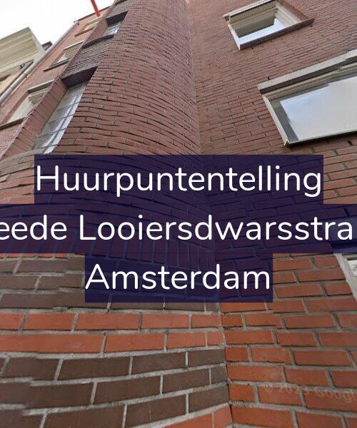 Foto gevel Huurpuntentelling voor Tweede Looiersdwarsstraat 2, Amsterdam