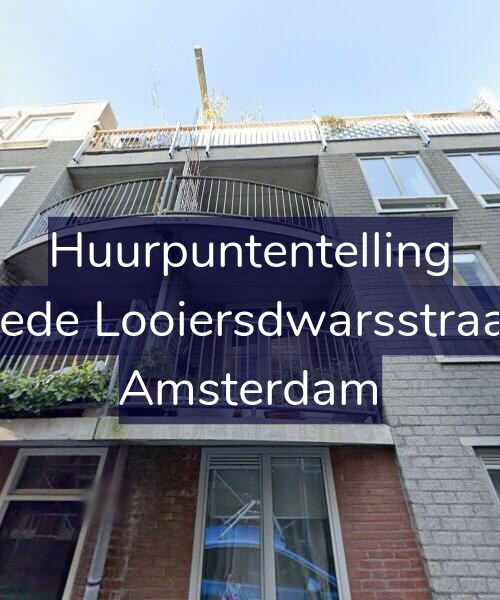 Foto gevel Huurpuntentelling voor Tweede Looiersdwarsstraat 49, Amsterdam