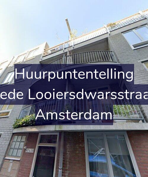 Foto gevel Huurpuntentelling voor Tweede Looiersdwarsstraat 47, Amsterdam