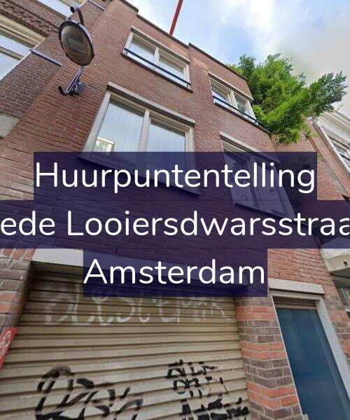 Foto gevel Huurpuntentelling voor Tweede Looiersdwarsstraat 12, Amsterdam