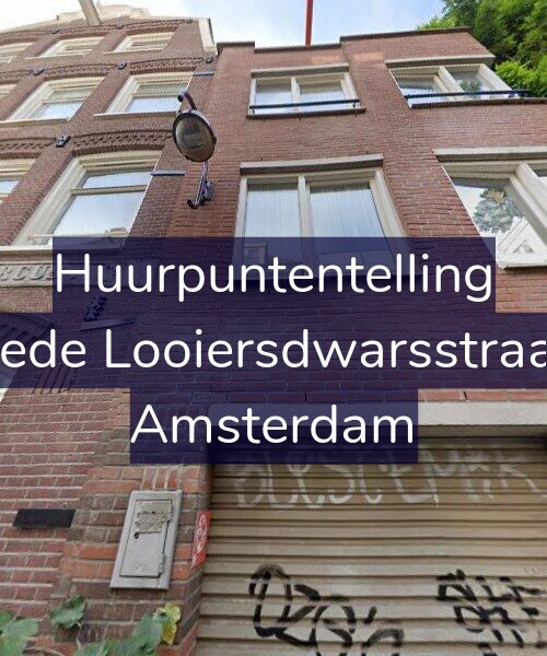 Foto gevel Huurpuntentelling voor Tweede Looiersdwarsstraat 14, Amsterdam