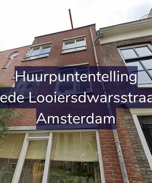Foto gevel Huurpuntentelling voor Tweede Looiersdwarsstraat 38, Amsterdam