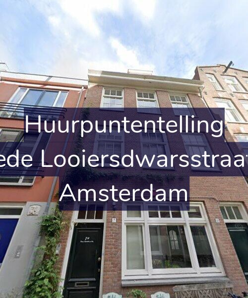 Foto gevel Huurpuntentelling voor Tweede Looiersdwarsstraat 7-B, Amsterdam