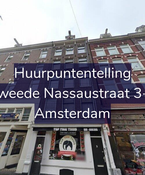 Foto gevel Huurpuntentelling voor Tweede Nassaustraat 3-1, Amsterdam
