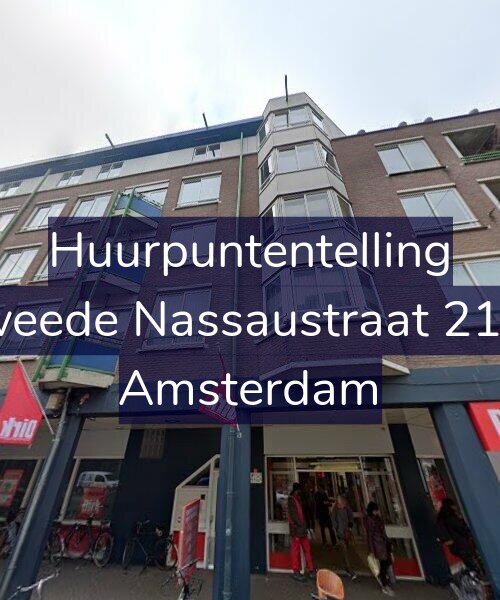 Foto gevel Huurpuntentelling voor Tweede Nassaustraat 21-A, Amsterdam
