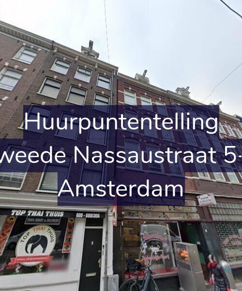 Foto gevel Huurpuntentelling voor Tweede Nassaustraat 5-1, Amsterdam