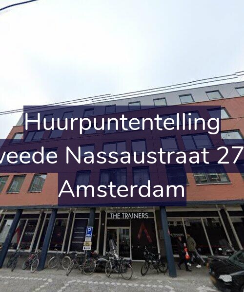 Foto gevel Huurpuntentelling voor Tweede Nassaustraat 27-G, Amsterdam