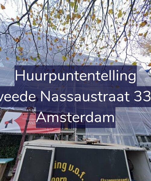 Foto gevel Huurpuntentelling voor Tweede Nassaustraat 33-D, Amsterdam