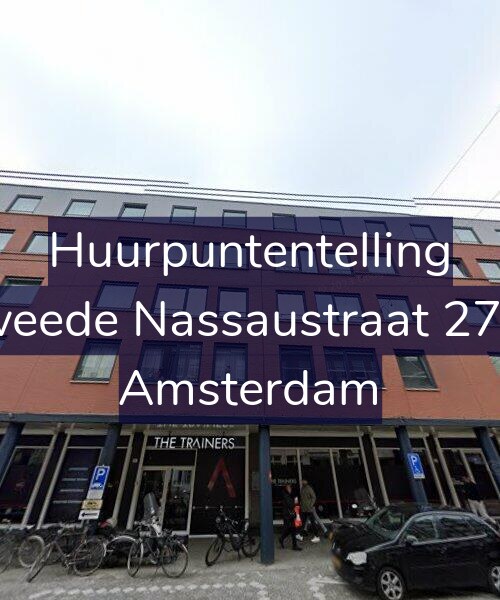 Foto gevel Huurpuntentelling voor Tweede Nassaustraat 27-A, Amsterdam