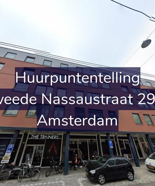 Foto gevel Huurpuntentelling voor Tweede Nassaustraat 29-D, Amsterdam