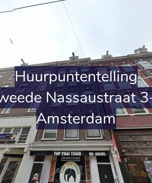 Foto gevel Huurpuntentelling voor Tweede Nassaustraat 3-3, Amsterdam