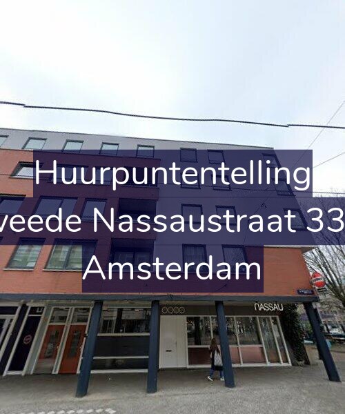 Foto gevel Huurpuntentelling voor Tweede Nassaustraat 33-G, Amsterdam