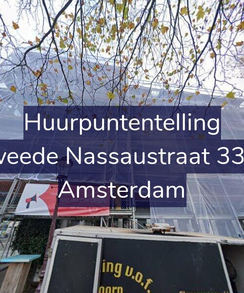 Foto gevel Huurpuntentelling voor Tweede Nassaustraat 33-B, Amsterdam