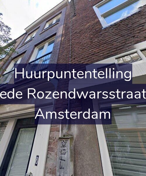 Foto gevel Huurpuntentelling voor Tweede Rozendwarsstraat 8-B, Amsterdam