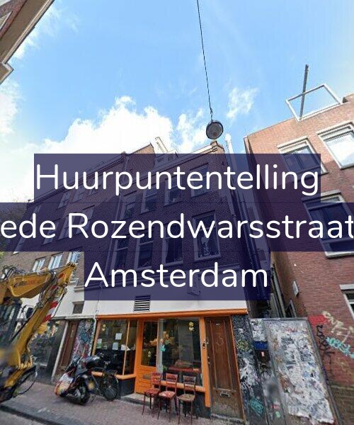 Foto gevel Huurpuntentelling voor Tweede Rozendwarsstraat 3-1, Amsterdam
