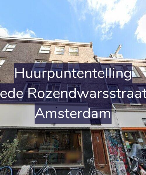 Foto gevel Huurpuntentelling voor Tweede Rozendwarsstraat 1-1, Amsterdam