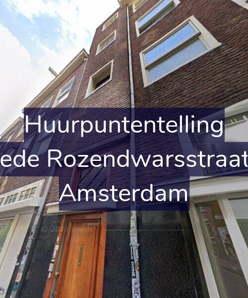 Foto gevel Huurpuntentelling voor Tweede Rozendwarsstraat 4-1, Amsterdam