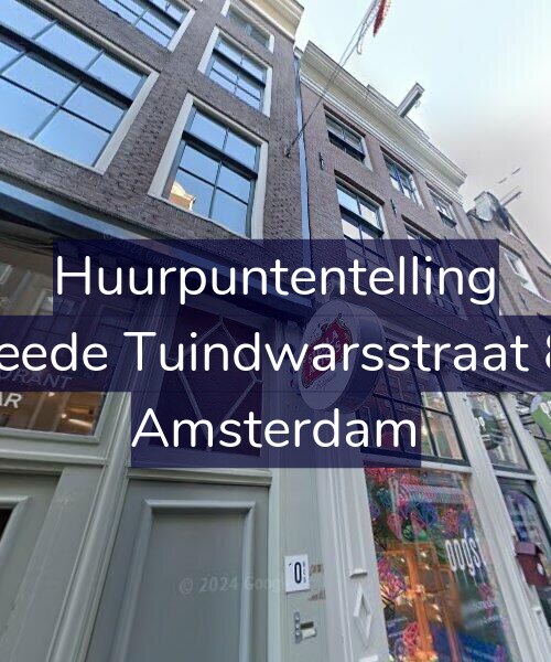 Foto gevel Huurpuntentelling voor Tweede Tuindwarsstraat 8-A, Amsterdam