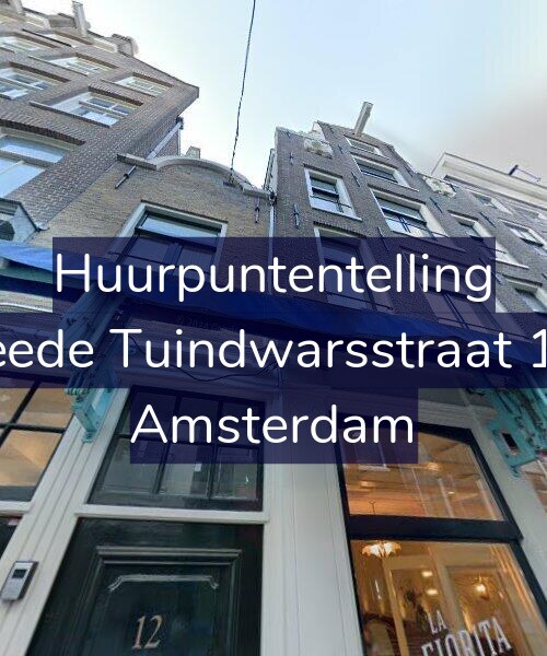 Foto gevel Huurpuntentelling voor Tweede Tuindwarsstraat 12-3, Amsterdam