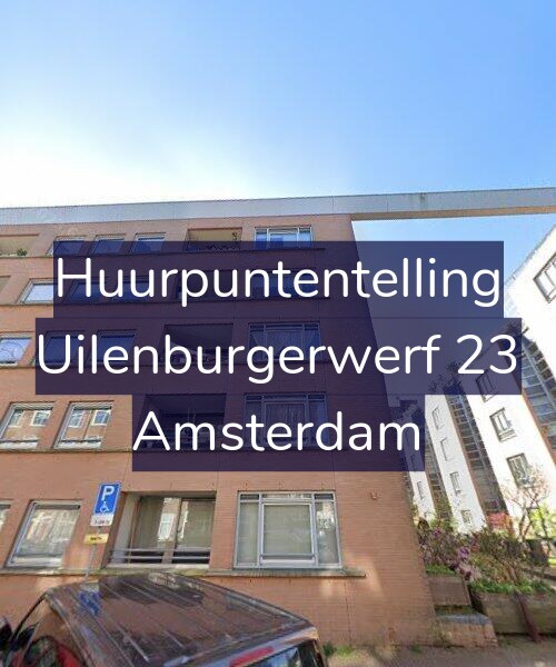 Foto gevel Huurpuntentelling voor Uilenburgerwerf 23, Amsterdam