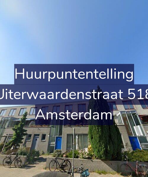 Foto gevel Huurpuntentelling voor Uiterwaardenstraat 518, Amsterdam