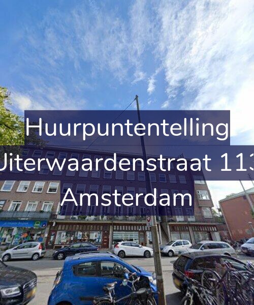 Foto gevel Huurpuntentelling voor Uiterwaardenstraat 113, Amsterdam