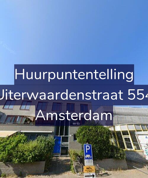 Foto gevel Huurpuntentelling voor Uiterwaardenstraat 554, Amsterdam