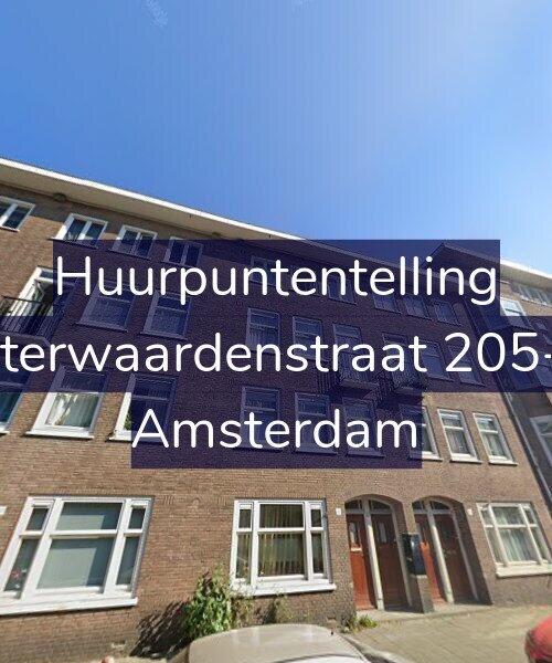Foto gevel Huurpuntentelling voor Uiterwaardenstraat 205-H, Amsterdam