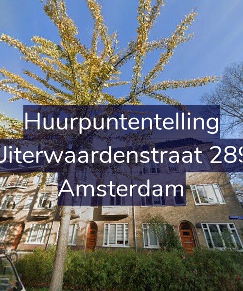 Foto gevel Huurpuntentelling voor Uiterwaardenstraat 289, Amsterdam