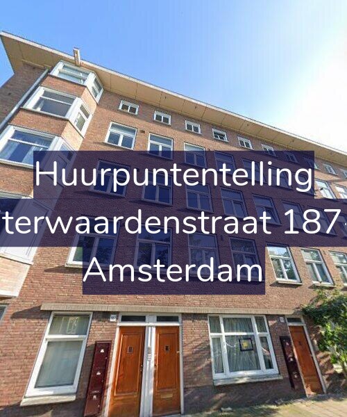 Foto gevel Huurpuntentelling voor Uiterwaardenstraat 187-3, Amsterdam