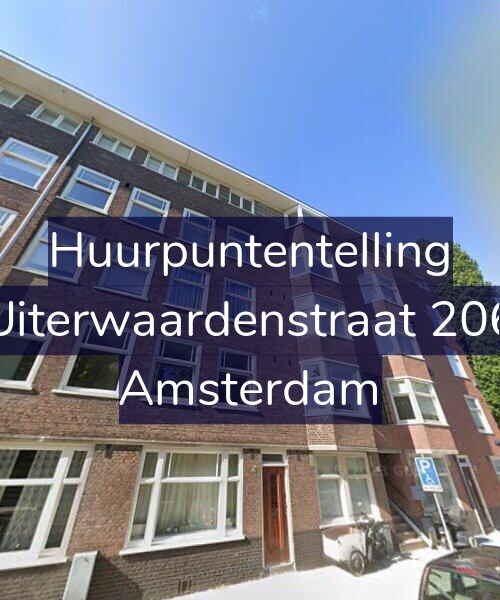 Foto gevel Huurpuntentelling voor Uiterwaardenstraat 206, Amsterdam