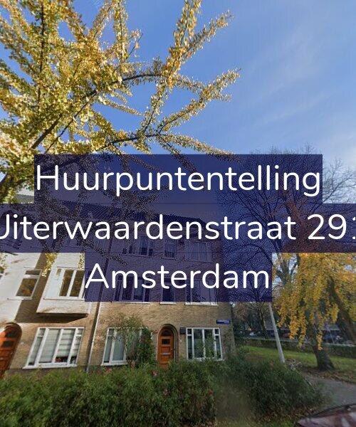 Foto gevel Huurpuntentelling voor Uiterwaardenstraat 291, Amsterdam