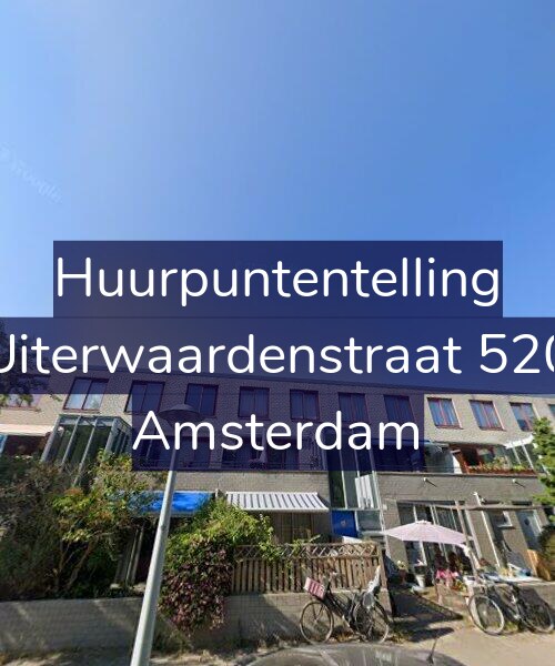 Foto gevel Huurpuntentelling voor Uiterwaardenstraat 520, Amsterdam