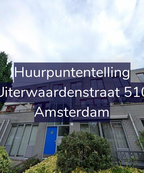 Foto gevel Huurpuntentelling voor Uiterwaardenstraat 510, Amsterdam