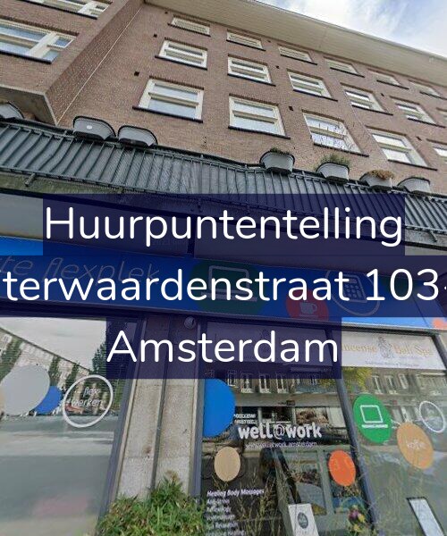 Foto gevel Huurpuntentelling voor Uiterwaardenstraat 103-1, Amsterdam