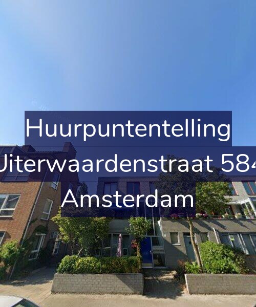 Foto gevel Huurpuntentelling voor Uiterwaardenstraat 584, Amsterdam