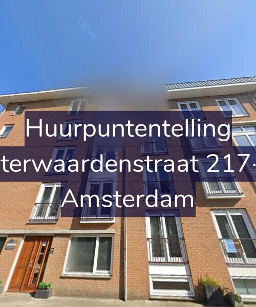 Foto gevel Huurpuntentelling voor Uiterwaardenstraat 217-A, Amsterdam