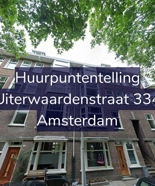 Foto gevel Huurpuntentelling voor Uiterwaardenstraat 334, Amsterdam