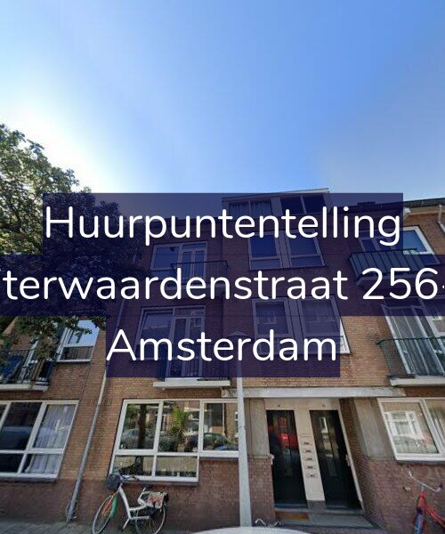Foto gevel Huurpuntentelling voor Uiterwaardenstraat 256-2, Amsterdam