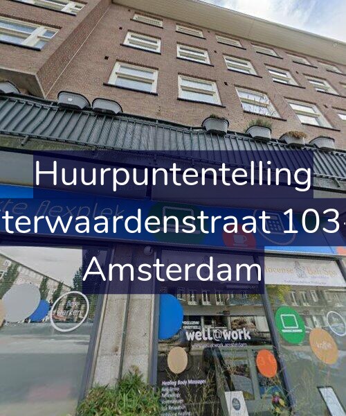 Foto gevel Huurpuntentelling voor Uiterwaardenstraat 103-4, Amsterdam