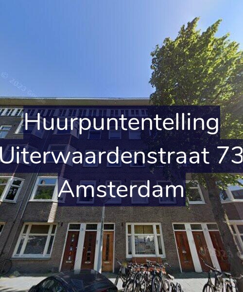 Foto gevel Huurpuntentelling voor Uiterwaardenstraat 73, Amsterdam