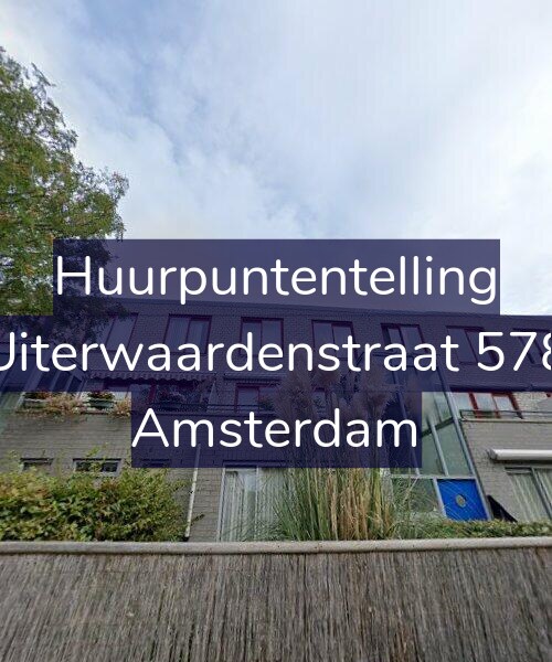 Foto gevel Huurpuntentelling voor Uiterwaardenstraat 578, Amsterdam